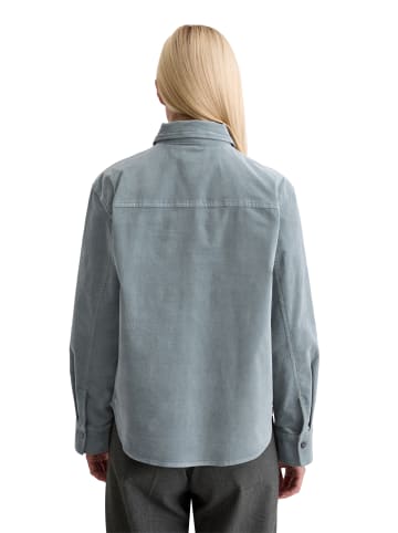 Marc O'Polo Samt-Overshirt relaxed in Slate Blue