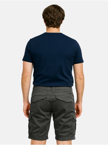 EGOMAXX Bermuda Cargoshorts mit Patten-Taschen A&S in Dunkelgrau