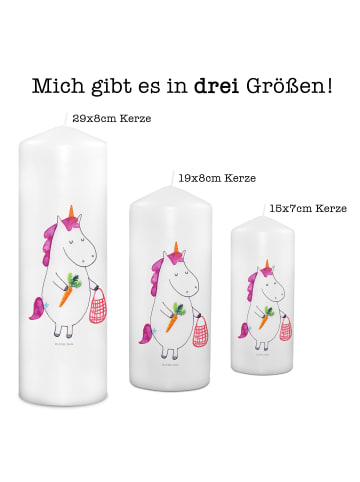 Mr. & Mrs. Panda Kerze Einhorn Vegan ohne Spruch in Weiß