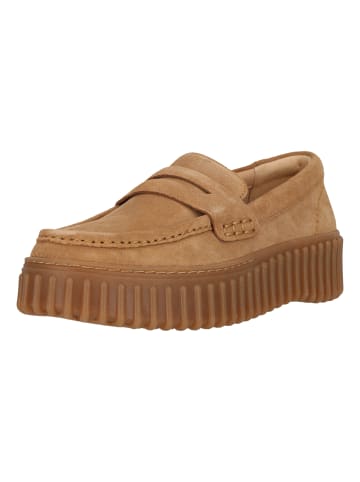 Clarks Loafer Torhill Penny Light Tan Suede in 5247 Light Tan Suede