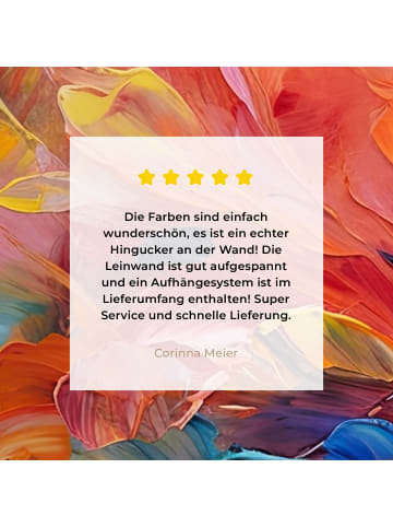 MuchoWow Poster mit Leiste Abstrakte Farbexplosion (BxH)