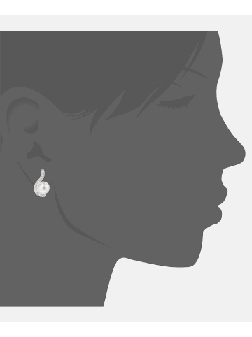 Diamant L'éternel Ohrstecker aus 375 Weißgold mit Diamant mit Perle