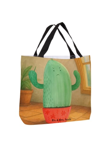 Mr. & Mrs. Panda Tasche Kaktus Wut Design ohne Spruch in Weiß