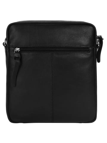 Bugatti Umhängetasche COMET  BAGS echt Leder in schwarz