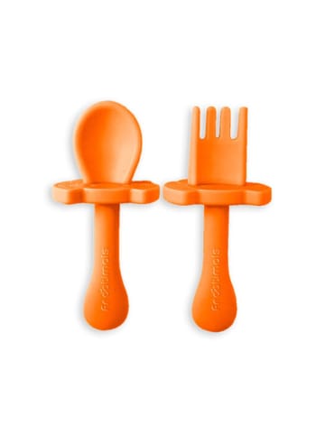 Kids Licensing Baby Besteck Set Löffel und Gabel Farbe Orange 6 Monate