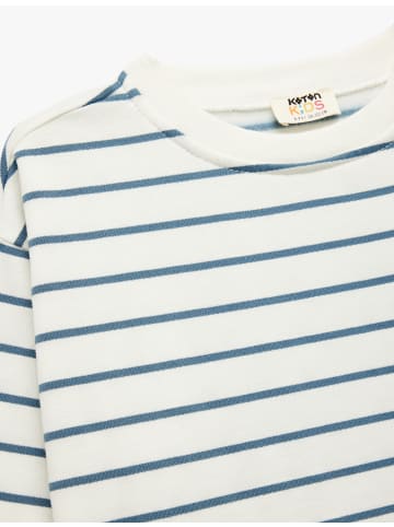 KOTON SWEATSHIRTS in Blau Gestreift