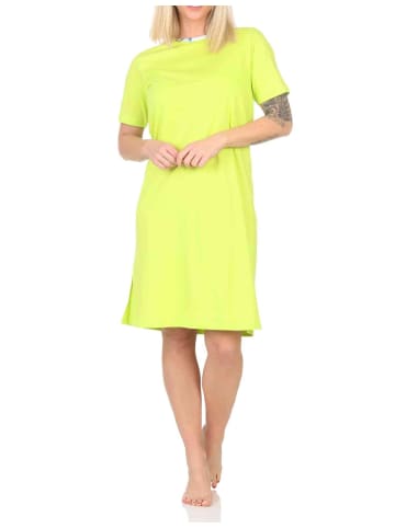 NORMANN Kurzarm Nachthemd floraler Print - 85580 in grün