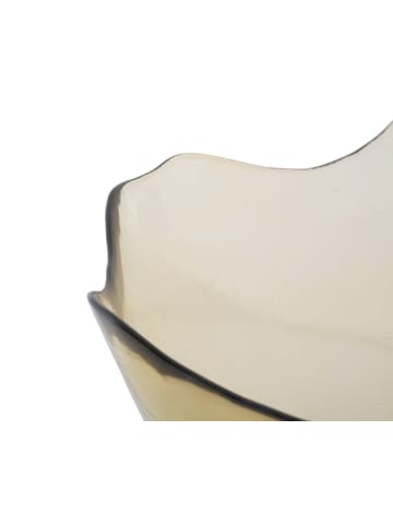 Mauro Ferretti Glasschale mit unregelmäßiger Form in Gelb, (B) 30 x (H) 18 x (L) 30 cm