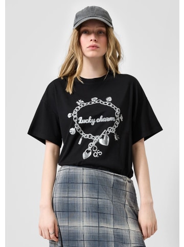 QS T-Shirt in 99D0_schwarz
