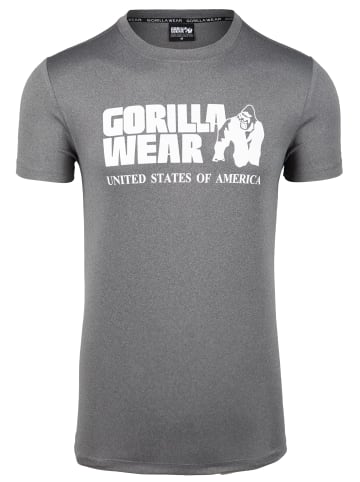 Gorilla Wear Klassisches Trainings-T-Shirt - Grau meliert