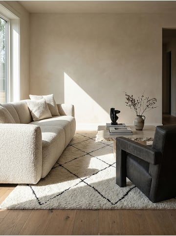 KADIMA DESIGN Teppichläufer Berber weich wohnlich Wohnzimmer Schlafzimmer in Schwarz