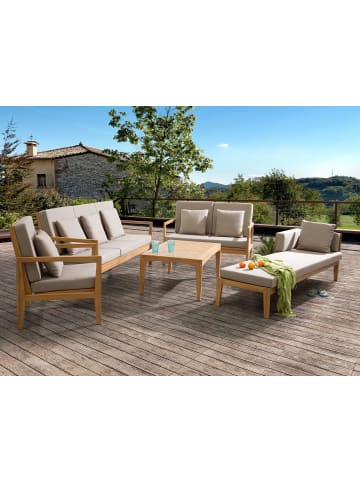 Beliani 5-tlg Sitzgruppe PATAJA in Braun/Grau