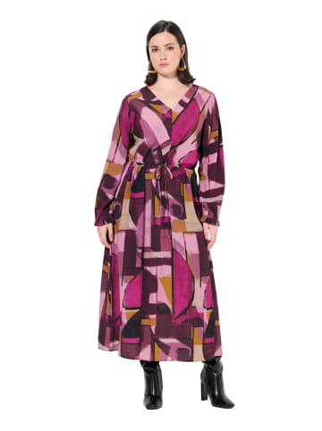 Ulla Popken Kleid in dunkle brombeere