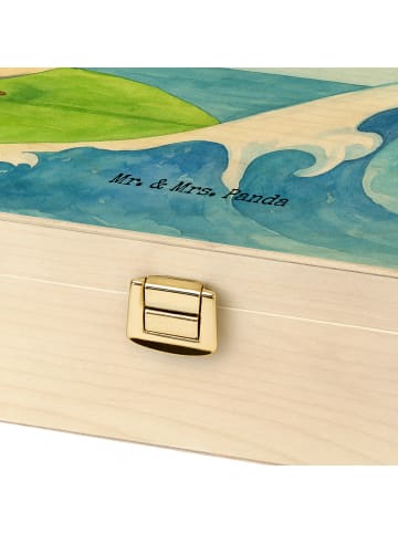 Mr. & Mrs. Panda Tee Organizer Pinguin Surfer Design mit Spruch in Weiß