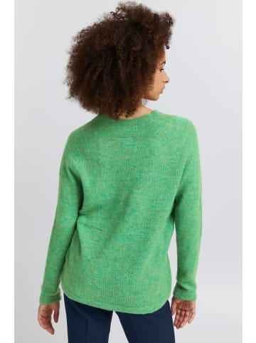 ICHI V-Ausschnitt-Pullover IHKAMARA V LS 20116697  Klassischer Pullover mit V-Ausschnitt in Grün
