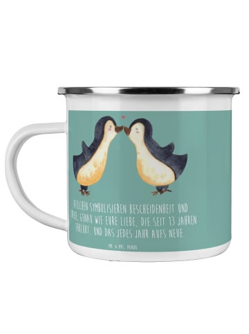 Mr. & Mrs. Panda Teebecher 13. Hochzeitstag Veilchenhochzeit mit... in Meeresbrise