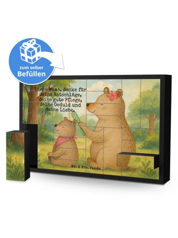 Mr. & Mrs. Panda Befüllbarer Adventskalender Bär Kind Design mit... in Weiß
