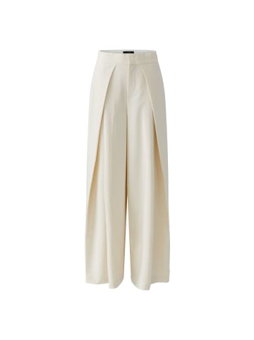 Oui Bundfaltenhose mit 82 cm Länge in Whitecap Gray