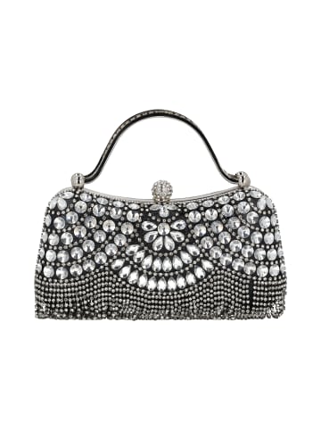 faina Women Top-Handle Bag With Rhinestones in Black