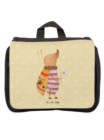Mr. & Mrs. Panda Waschtasche Nachtfalter Fähnchen ohne Spruch in Gelb Pastell