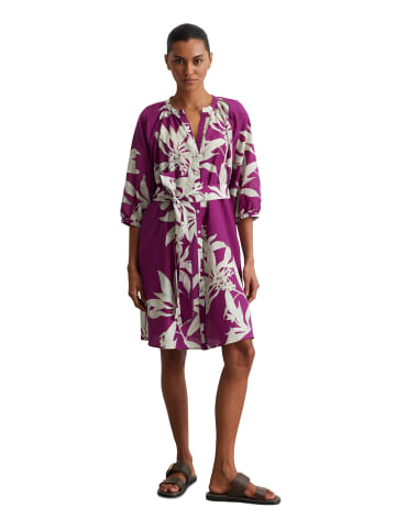 Marc O'Polo Kurzes Print-Kleid relaxed in Dark Pink