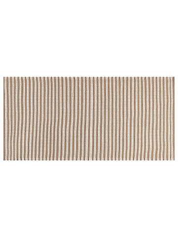 Beliani Kurzflor SOFULU in Braun/Weiß - (W) 80 x (H) 3 x (L) 150 cm