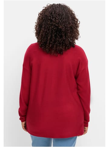 sheego Pullover in rot