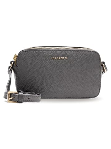 Lazarotti Bologna Leather Umhängetasche Leder 18 cm in grey