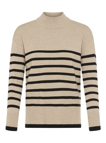 Laura Scott Streifenpullover in beige schwarz gestreift