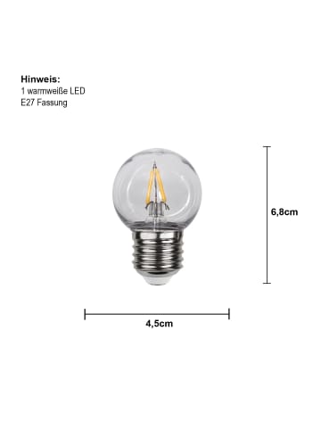 STAR Trading LED-Leuchtmittel ,Outdoor Lightning', E27, 1,4W, 120lm, PC Abdeckung,