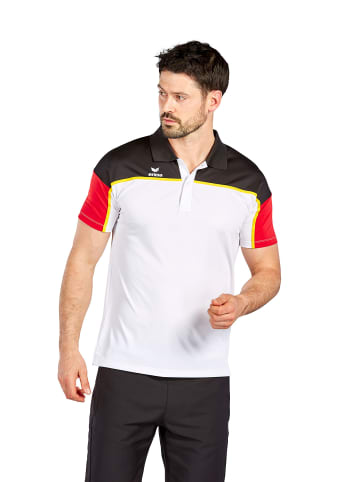 erima Herren Change By Erima Poloshirt in weiß/schwarz/rot