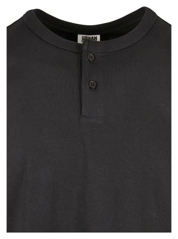 Urban Classics Urban Classics Herren Organic Oversized Henley Longsleeve in black