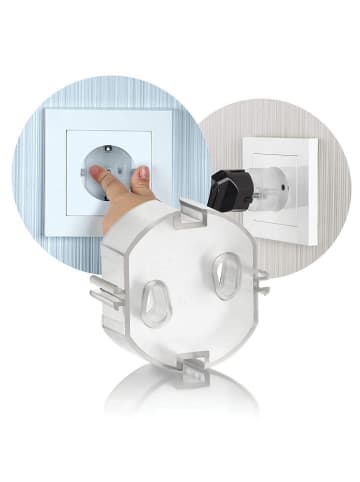 Reer Steckdosenkappe, transparent, 5 Stück in Transparent ab 0 Monate