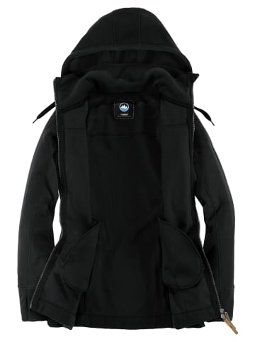 Polarino Fleecejacke in schwarz