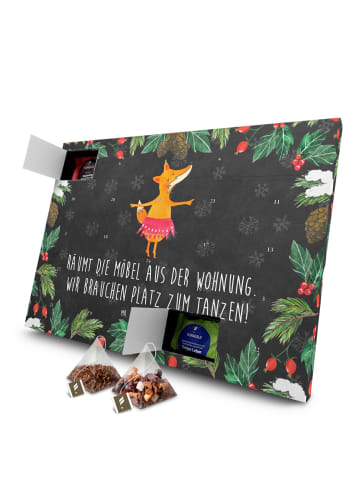 Mr. & Mrs. Panda Adventskalender Fuchs Ballerina mit Spruch in Kreidetafel