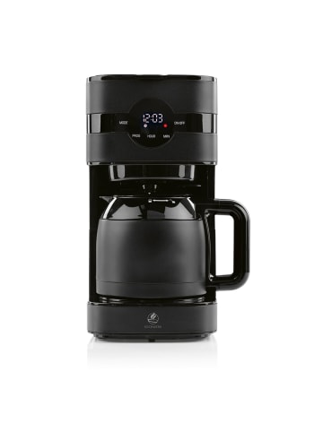 Kochwerk Kaffeemaschine LED-Display 900W schwarz mit Isolierkanne Schwarz