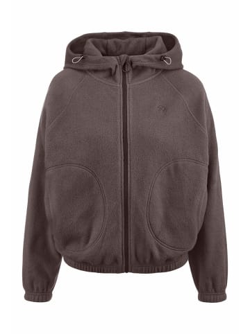 Hessnatur Softfleece Jacke in dunkles mauve