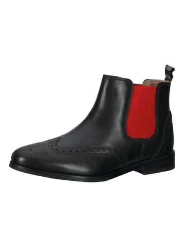 GORDON & BROS Stiefelette in Schwarz/Rot