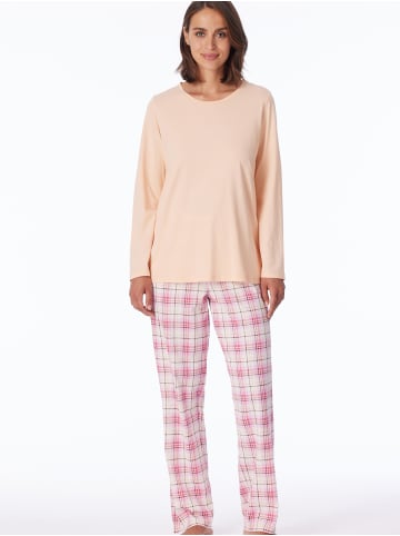 Schiesser Pyjama Comfort Essentials in peach whip