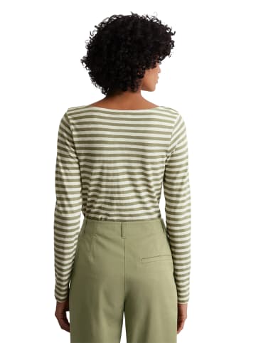 Marc O'Polo Ringel-Longsleeve regular in multi/ smooth sage