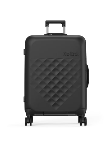 rollink Vega 360 faltbarer 4-Rollen Trolley M 65 cm in black