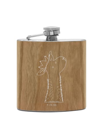 Mr. & Mrs. Panda Hip Flask Lamakopf König ohne Spruch in Braun