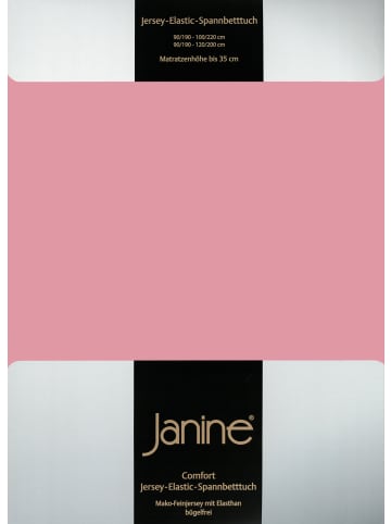 Janine Spannbetttuch Elastic Jersey in altrose