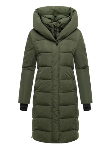 Navahoo Steppmantel Laubzauber 14 in Dark Olive