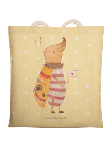 Mr. & Mrs. Panda Umhängetasche Nachtfalter Fähnchen ohne Spruch in Gelb Pastell