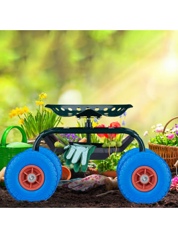 relaxdays 8 x Sackkarrenrad in Blau/ Rot - 4.1/3.5 4