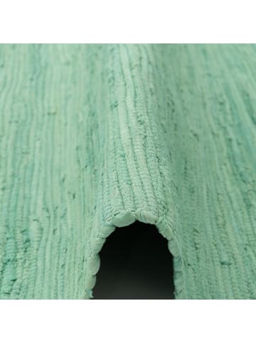Pergamon Baumwolle Natur Teppich Läufer Jolly Cotton in Mint