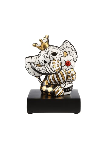 Goebel Figur " Romero Britto Golden Spring Elephant " in Bunt