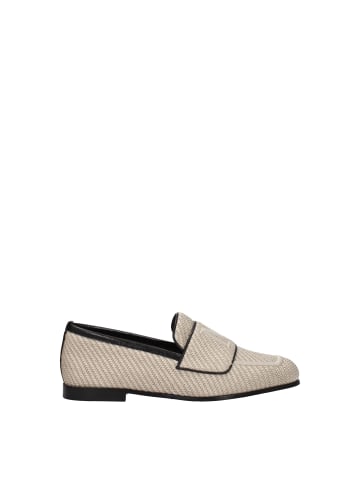 Max Mara Beige Stoff Slip-On Loafer