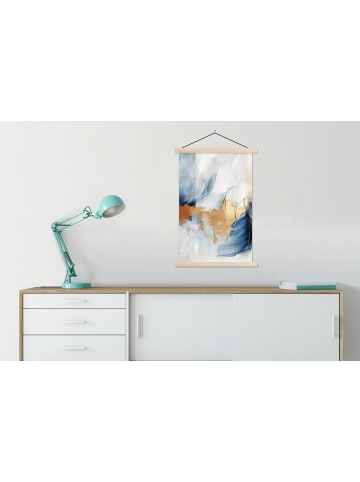 MuchoWow Poster mit Leiste Abstrakt gold  (BxH)